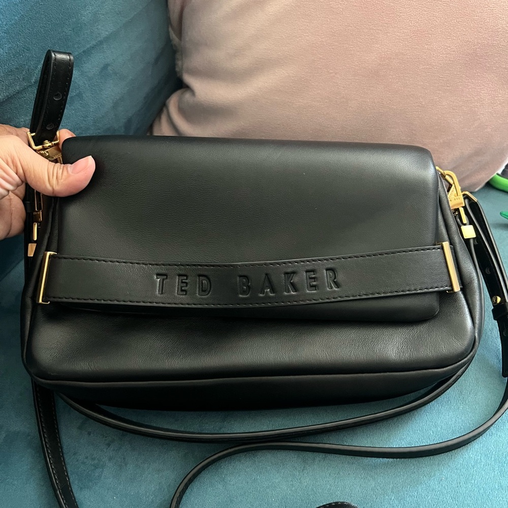 Ted Baker Black Leather Shoulder Bag